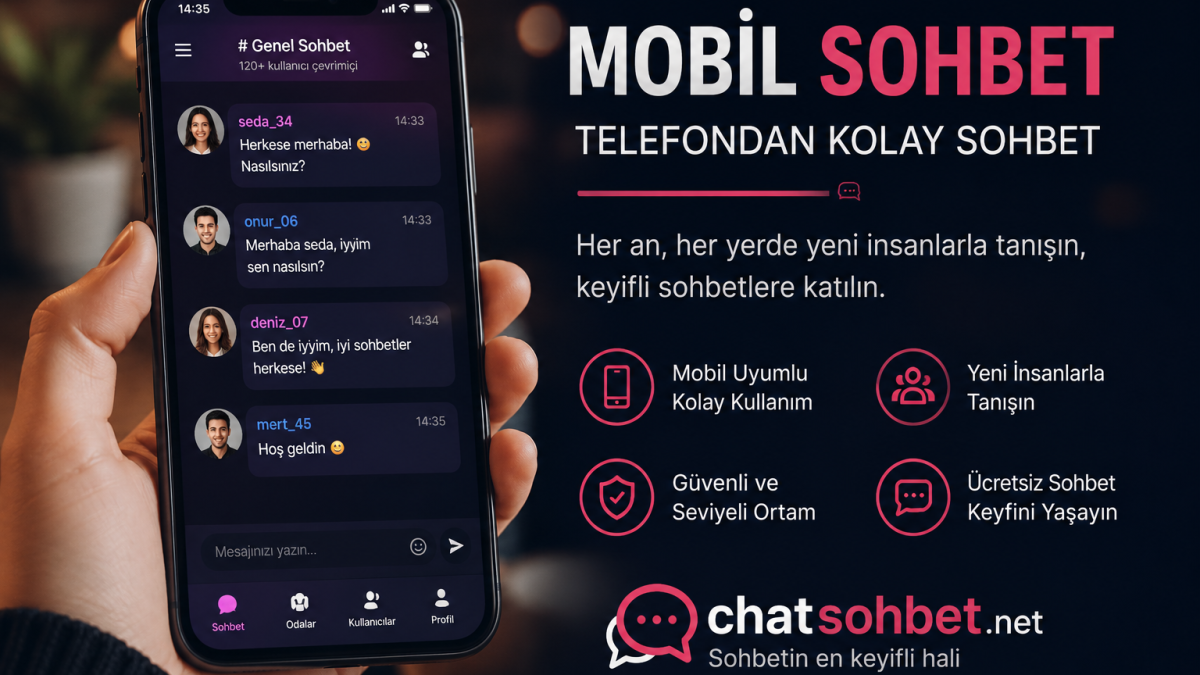 Mobil Sohbet ile Telefondan Kolayca Sohbet
