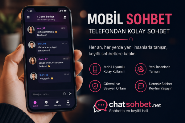 Mobil Sohbet ile Telefondan Kolayca Sohbet