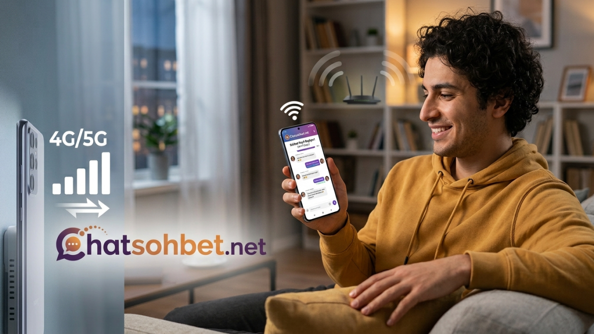 Wi-Fi ve Mobil Veri Uyumlu Hızlı Chat Sohbet