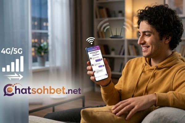 Wi-Fi ve Mobil Veri Uyumlu Hızlı Chat Sohbet